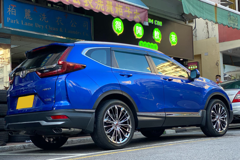Honda CRV and Rays Triaina wheels and wheels hk and tyre shop hk and 呔鈴 and Bridgestone alenza 001 tyre and 輪胎店