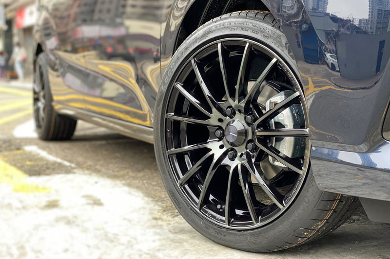 Honda Freed and WedsSport Wheels SA35R and 呔鈴 and wheels hk and goodyear f1a5 tyres