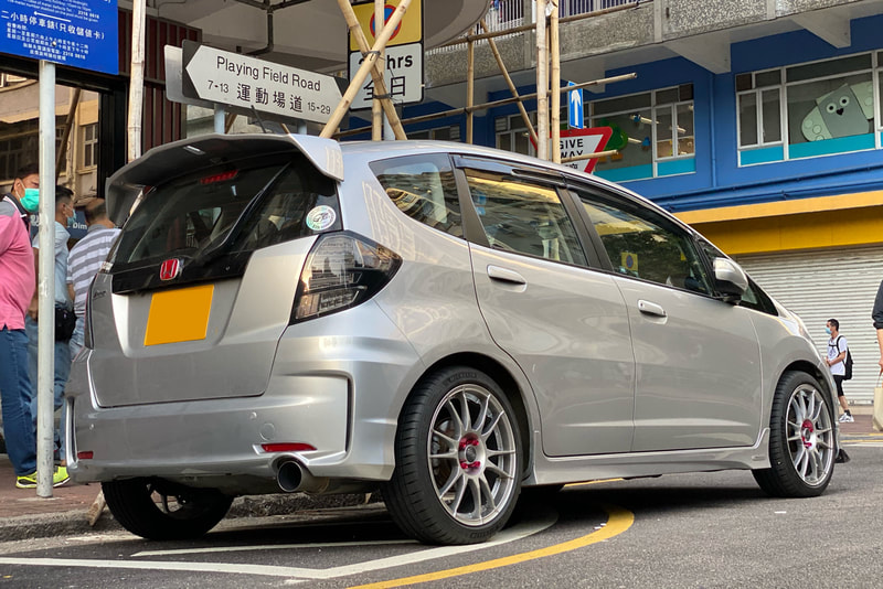Honda GE6 Jazz and oz ultraleggera wheels and wheels hk and tyre shop hk and Michelin ps4 tyres and 呔鈴