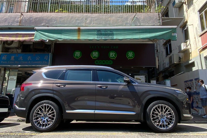 Hyundai Santa Fe and RAYS 2x10BD Wheels and wheels hk and tyre shop hk and 呔鈴 and 輪胎店