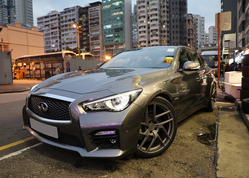 Infiniti Q50 and Modulare Wheels B38 and wheels hk and 呔鈴
