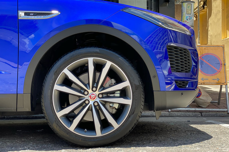 Jaguar E Pace and Jaguar Style 5051 Wheels and wheels hk and tyre shop hk and 呔鈴 and pirelli pzero tyres