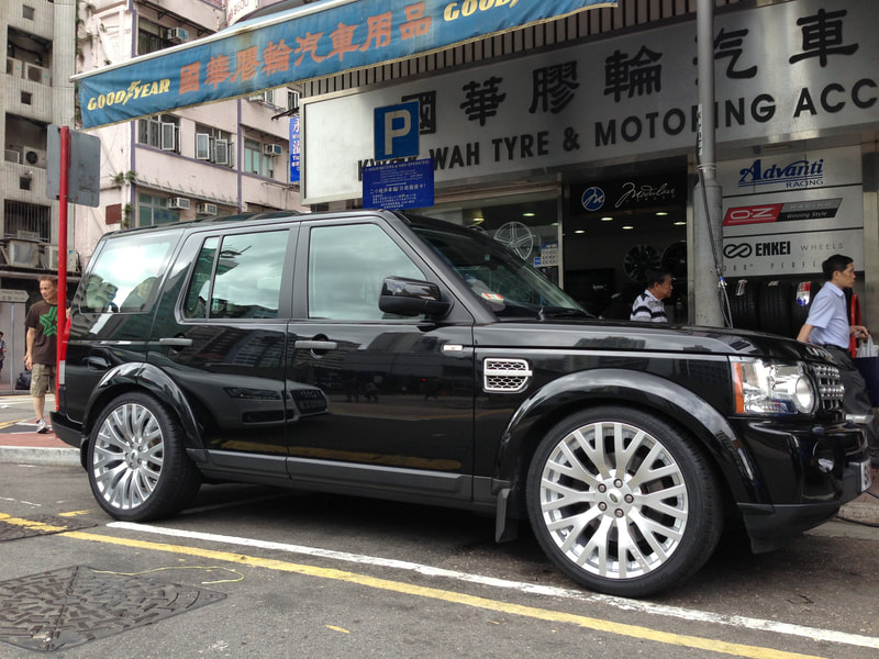 land rover discovery 4 and Kahn Design RS wheels hkand wheels and tyre shophk
