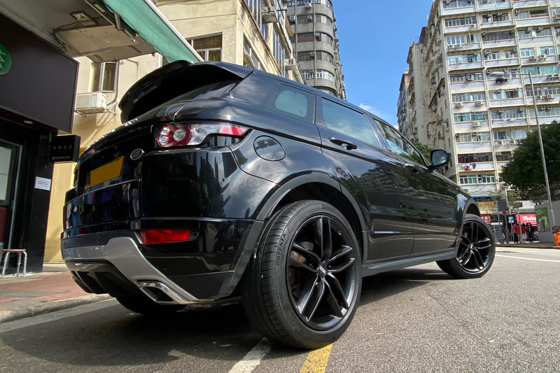 Land Rover Evoque and BBS SX Wheels and tyre shop and bridgestone potenza sport tyre and 輪胎店