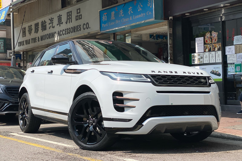 Land Rover Evoque and Land Rover Style 5078 wheels and pirelli pzero 4 tyre and tyre shop and 輪胎店