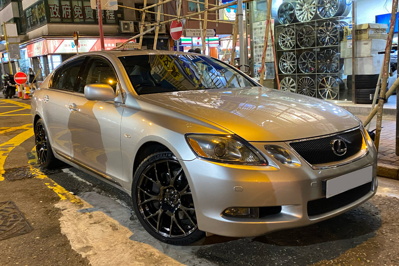 Lexus GS300 and RAYS Homura 2x7AG Wheels and wheels hk and tyre shop and 呔鈴