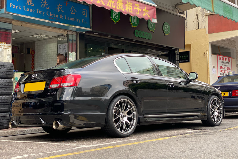 Lexus GS300 and RAYS Volk Racing Wheels G16 and wheels hk and bridgestone potenza s007a and 呔鈴