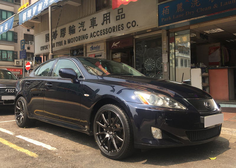 Lexus IS and RAYS Gram Lights 57 Transcend Wheels and 呔鈴