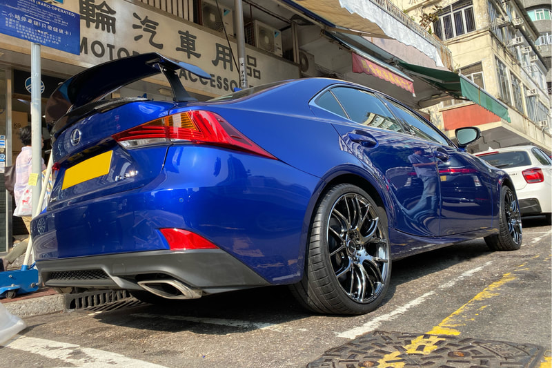 Lexus IS300 and RAYS Homura 2x7AG wheels and wheels hk and 呔鈴 and michelin ps4s
