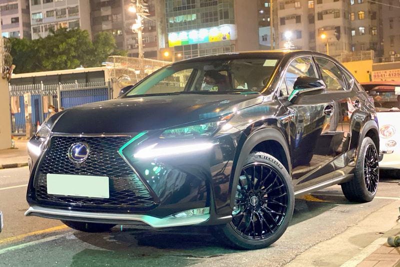 Lexus NX300h and RAYS Homura 2x10BD wheels and tyre shop hk and Michelin ps4s tyres and 呔鈴