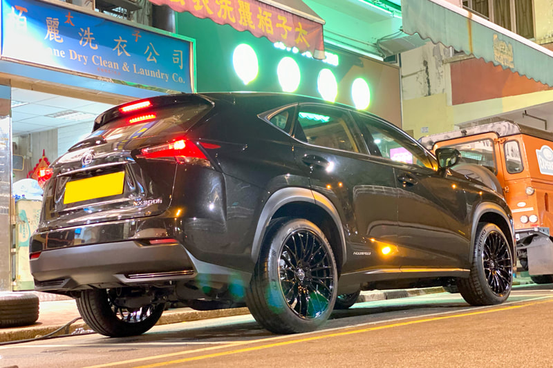 Lexus NX300h and RAYS Homura 2x10BD wheels and tyre shop hk and Michelin ps4s tyres and 呔鈴