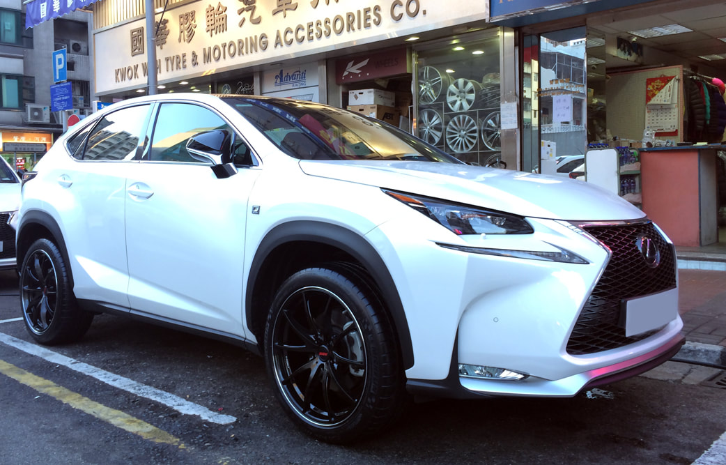 Lexus NX and RAYS Volk Racing G25 wheels and 呔鈴