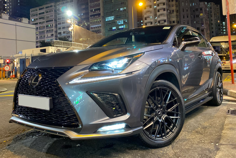 Lexus NX300 and Vorsteiner Wheels VFF107 and 呔鈴 and wheels hk