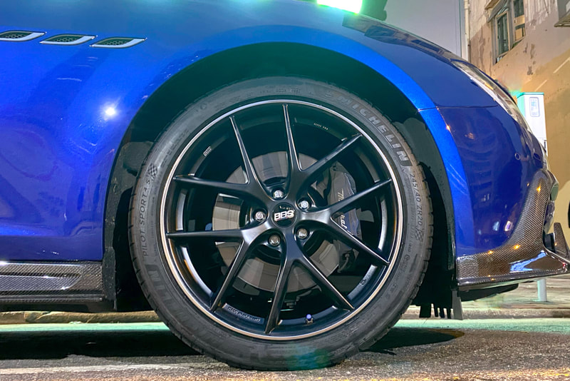 Maserati Ghibli and BBS CIR CI-R Wheels and Michelin PS4S tyre and tyre shop hk and 輪胎店