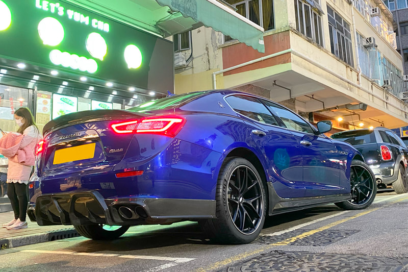 Maserati Ghibli and BBS CIR CI-R Wheels and Michelin PS4S tyre and tyre shop hk and 輪胎店