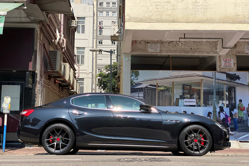 Maserati Ghibli and Vorsteiner Wheels VFF101 and wheel shop and tyre shop and Michelin PS4S tyres
