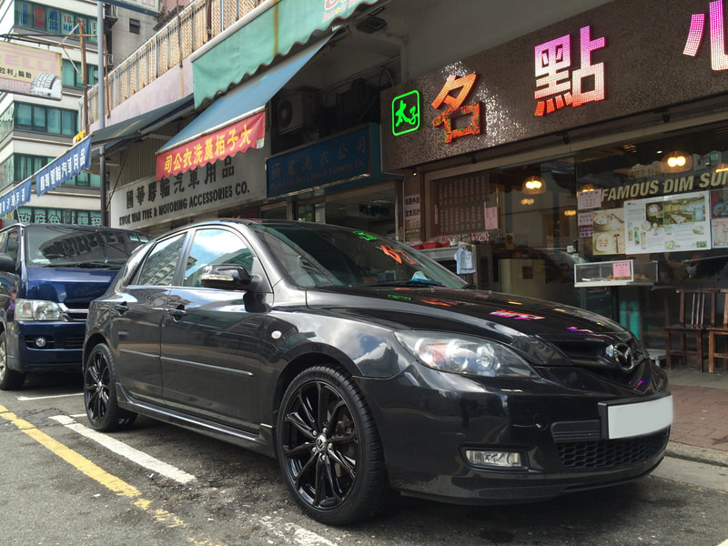 Mazda 3 and rays chrysaor wheels and tyre shop hk and 車軨 and マツダ