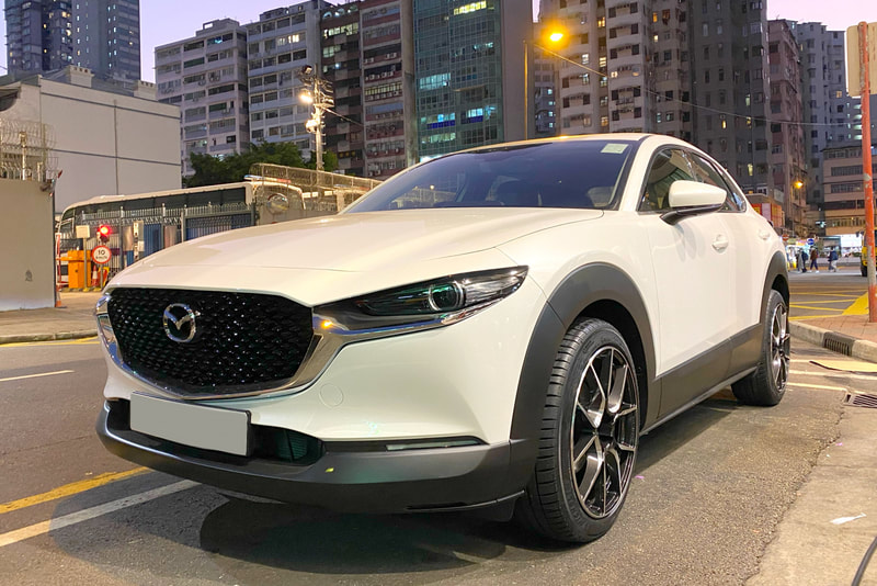 Mazda CX30 CX-30 and RAYS gramlights 57ana wheels and tyre shop hk and michelin ps4 tyres and 車軨 and 呔鈴