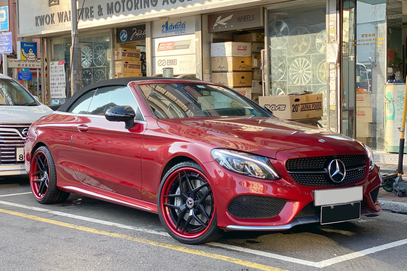 Mercedes Benz W205 AMG C43 and Modulare Wheels S32 and tyre shop hk and michelin ps4s and 車軨