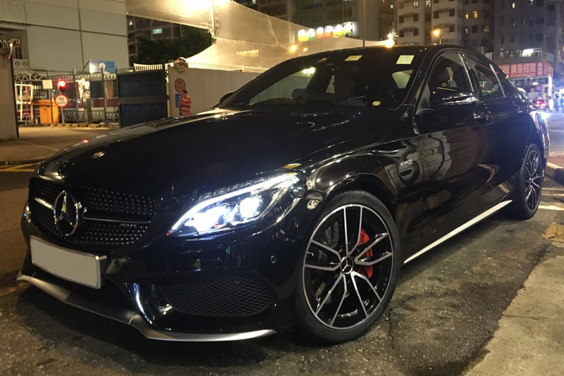 AMG 5 double spoke Wheels and Mercedes Benz W205 Class and wheels hk and 呔鈴 and a2054010701 and a2044010801