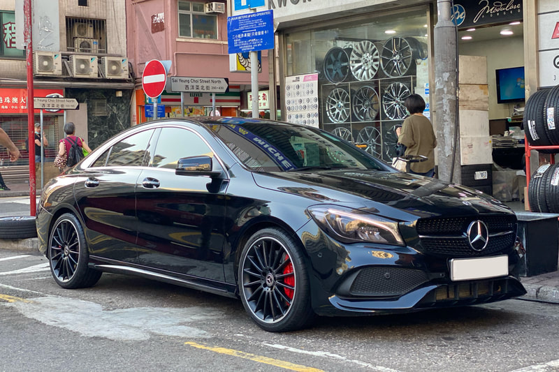 Mercedes Benz C117 CLA and AMG Multispoke wheels and wheels hk and 呔鈴