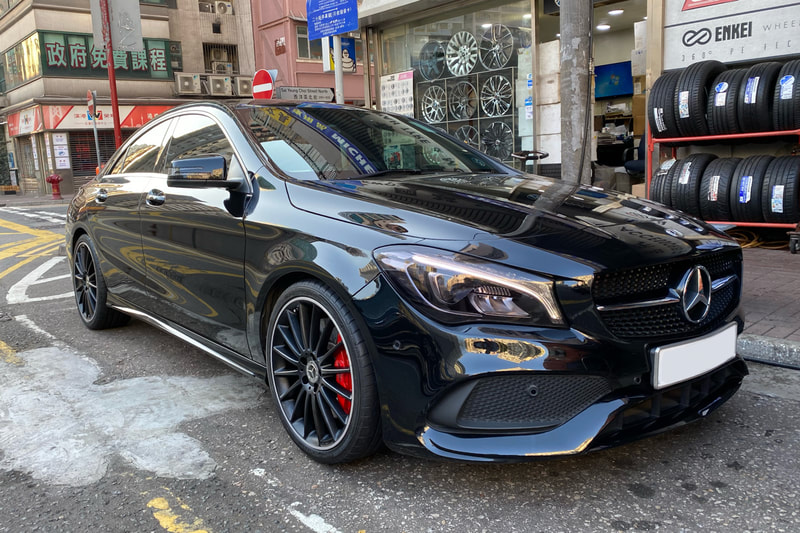 Mercedes Benz C117 CLA and AMG Multispoke wheels and wheels hk and 呔鈴