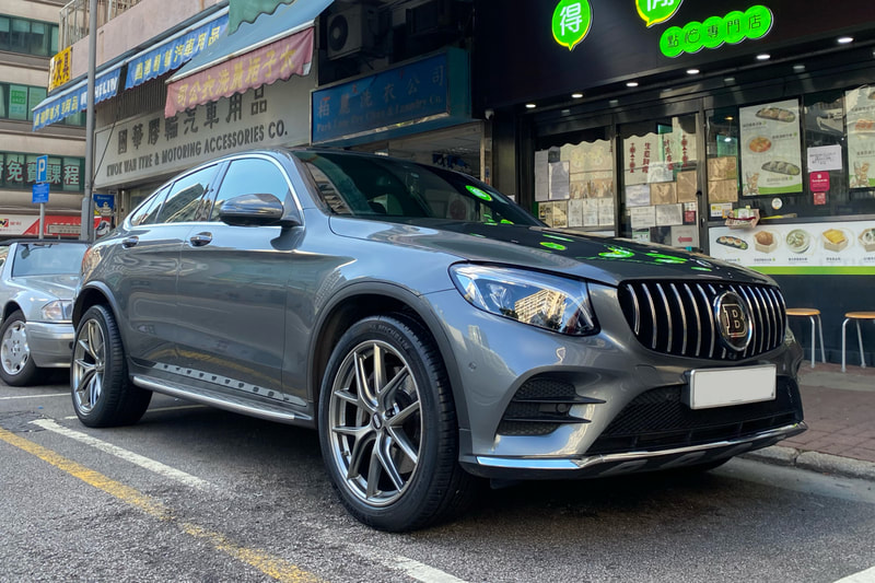 Mercedes Benz C253 glc and BBS CIR wheels and tyre shop hk and 輪胎店