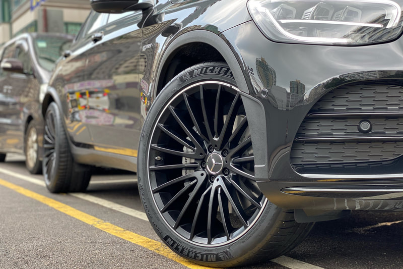 Mercedes Benz GLC C253 and X253 and AMG Wheels Multispoke Wheels and  A2534016000 and A2534015900 and wheels hk and tyre shop hk and 呔鈴 and Michelin PS4S tyres