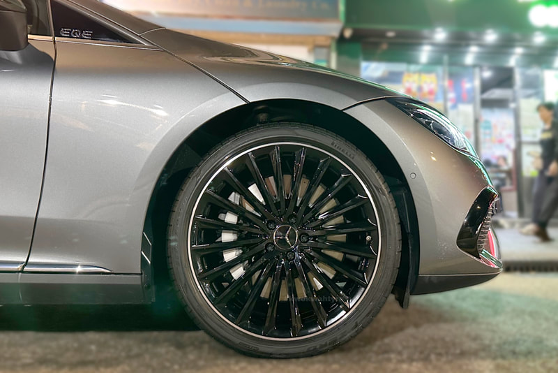 Mercedes Benz EQE saloon V295 and amg multispoke wheels and zung fu eqe hk