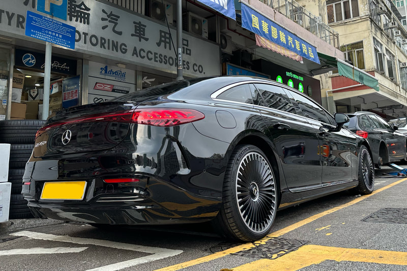 Mercedes Benz EQS and AMG wheels and tyre shop hk and AMG EQ and michelin ps4s tyre 