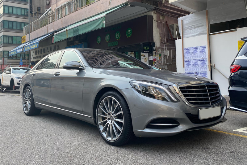 Mercedes Benz W222 S400 and AMG Multispoke Wheels and wheels hk and 呔鈴 
