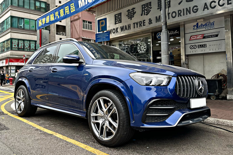 Mercedes Benz V167 AMG GLE53 and GLE and AMG 5 Twin Spoke Wheels and a1674014200 and a1674014300 and Michelin PS4 SUV tyre and tyre shop hk and 輪胎 and GLE