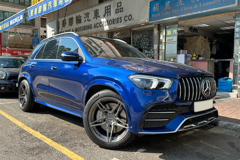 Mercedes Benz V167 AMG GLE53 and Modulare Wheels B42 and Michelin PS4 SUV tyre and tyre shop hk and 輪胎 and GLE