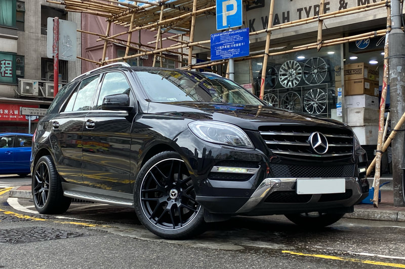 Mercedes Benz W166 ML350 and wheels hk and AMG Cross Spoke Wheels and A16640128007X71 and tyre shop and 呔鈴