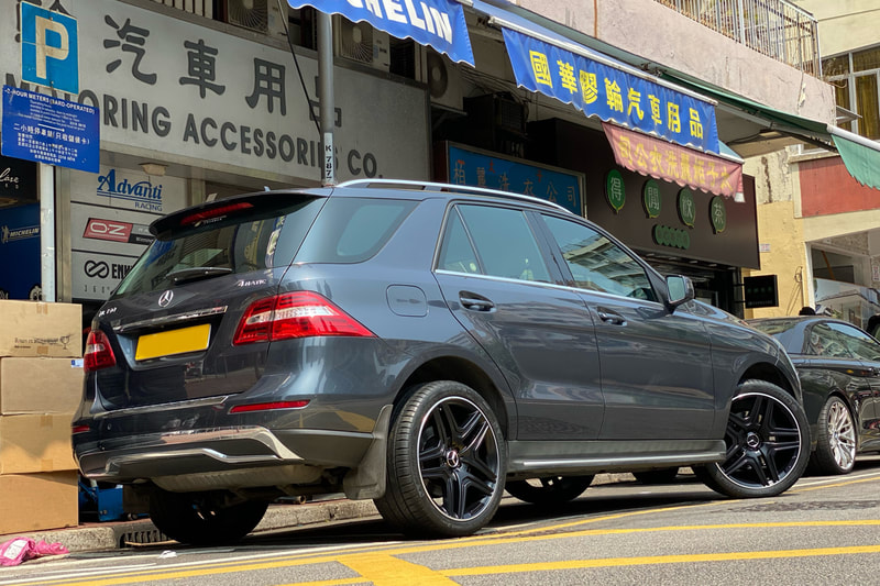 Mercedes Benz W166 ML350 and wheels hk and AMG 5 twin Spoke Wheels and A16640114007X71 and tyre shop and 呔鈴