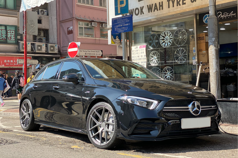 Mercedes Benz W177 AMG A35 and Modulare Wheels B18 EVO and wheels hk and michelin ps4s tyres and 呔鈴
