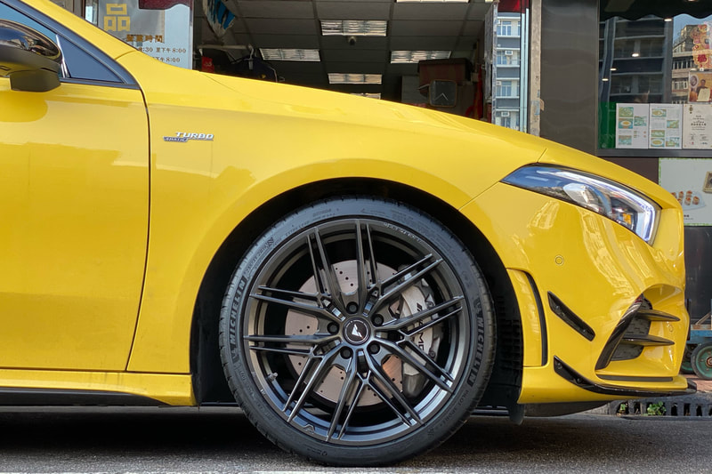 Mercedes Benz W177 A35 AMG and Vorsteiner Wheels VFF112 and tyre shop hk and michelin ps4s tyres and 呔鈴