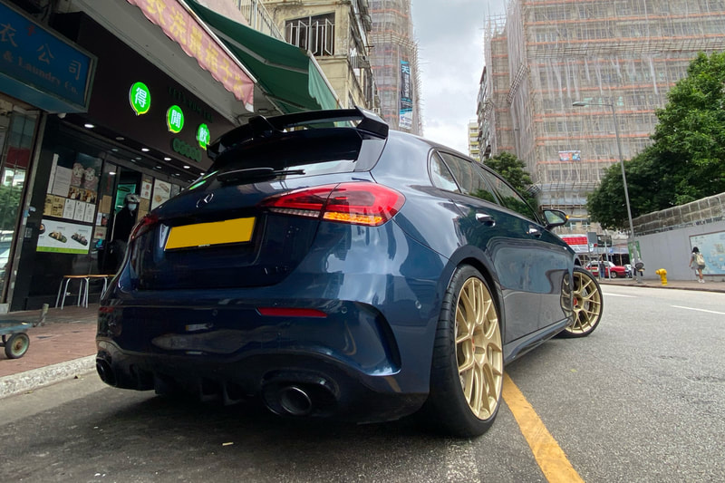 Mercedes benz AMG A35 w177 and BBS REV7 Wheels and tyre shop hk  and bbs forged wheels