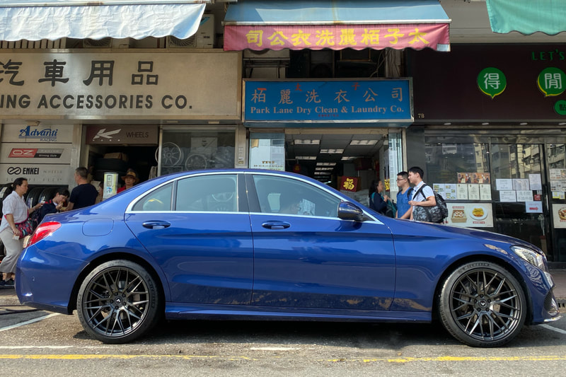 Mercedes Benz  W205 C Class and Vorsteiner Wheels VFF107 and wheels hk and 呔鈴