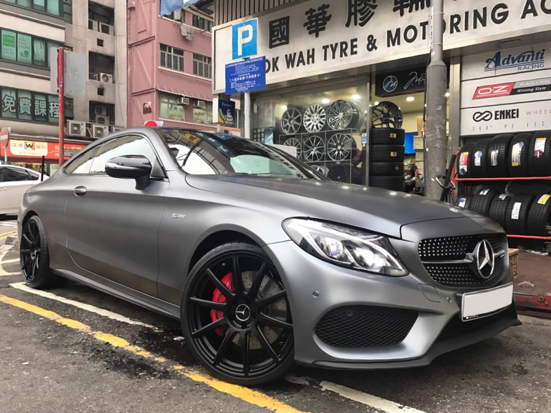 Mercedes Benz W205 C43 AMG and Modulare Wheels B15EVO and 呔鈴