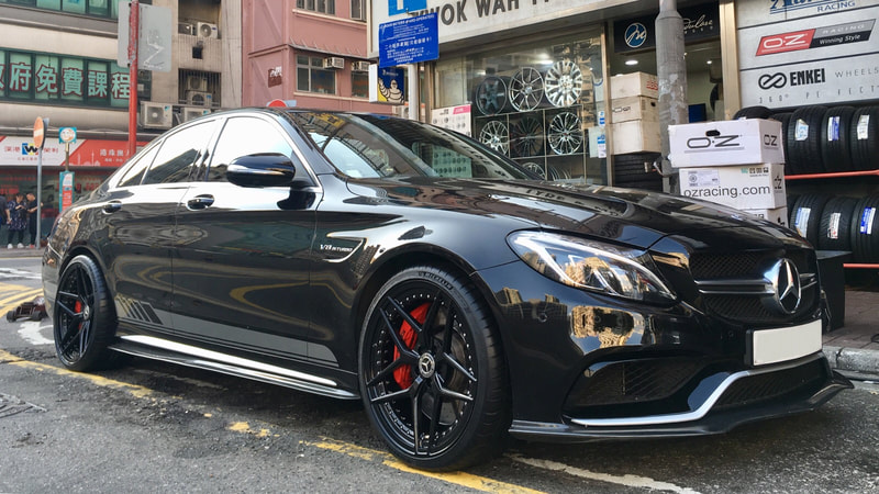 Mercedes Benz W205 C63S and Modulare Wheels D32