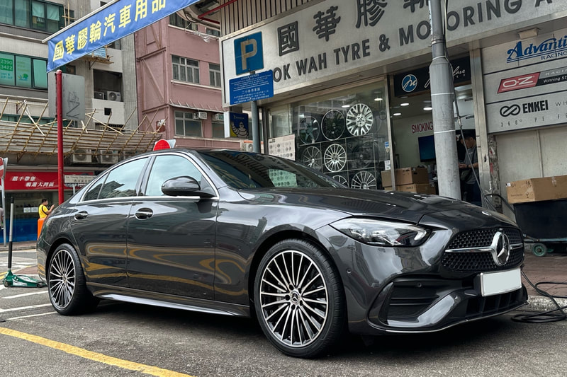 Mercedes Benz W206 C class C200 and AMG Multispoke Wheels and A2064011900 and Tyre shop hk 