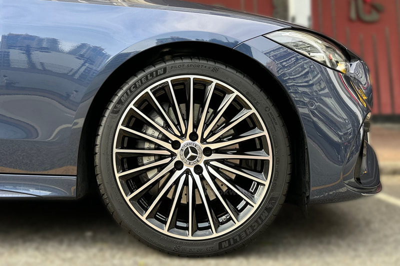 Mercedes Benz W206 C Class and AMG Multispoke wheels and a2064011900 and tyre shop hk