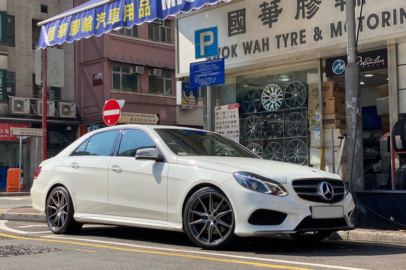 Mercedes Benz W212 E class and Vossen HF3 Wheels and wheels hk and tyre shop hk and Michelin ps4s tyres and 呔鈴