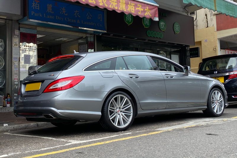 Mercedes Benz W218 CLS and Vossen 307 Wheels and wheels hk and 呔鈴