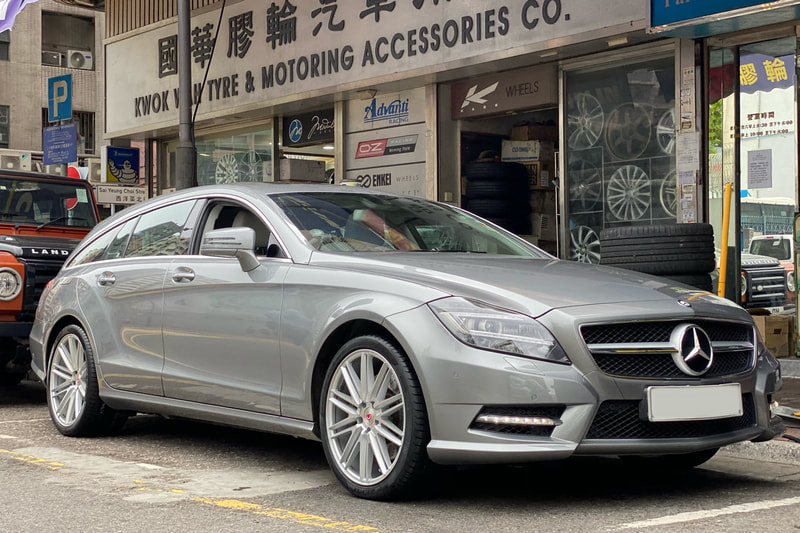 Mercedes Benz W218 CLS and Vossen 307 Wheels and wheels hk and 呔鈴