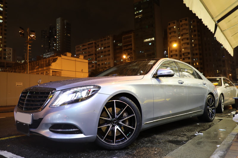 mercedes benz s class w222 and AMG wheels and wheels hk and tyre shop hk