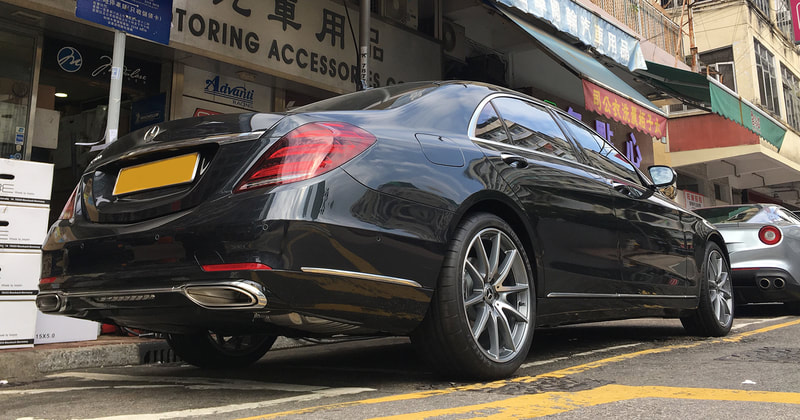 mercedes benz s class w222 and AMG wheels and wheels hk and tyre shop hk