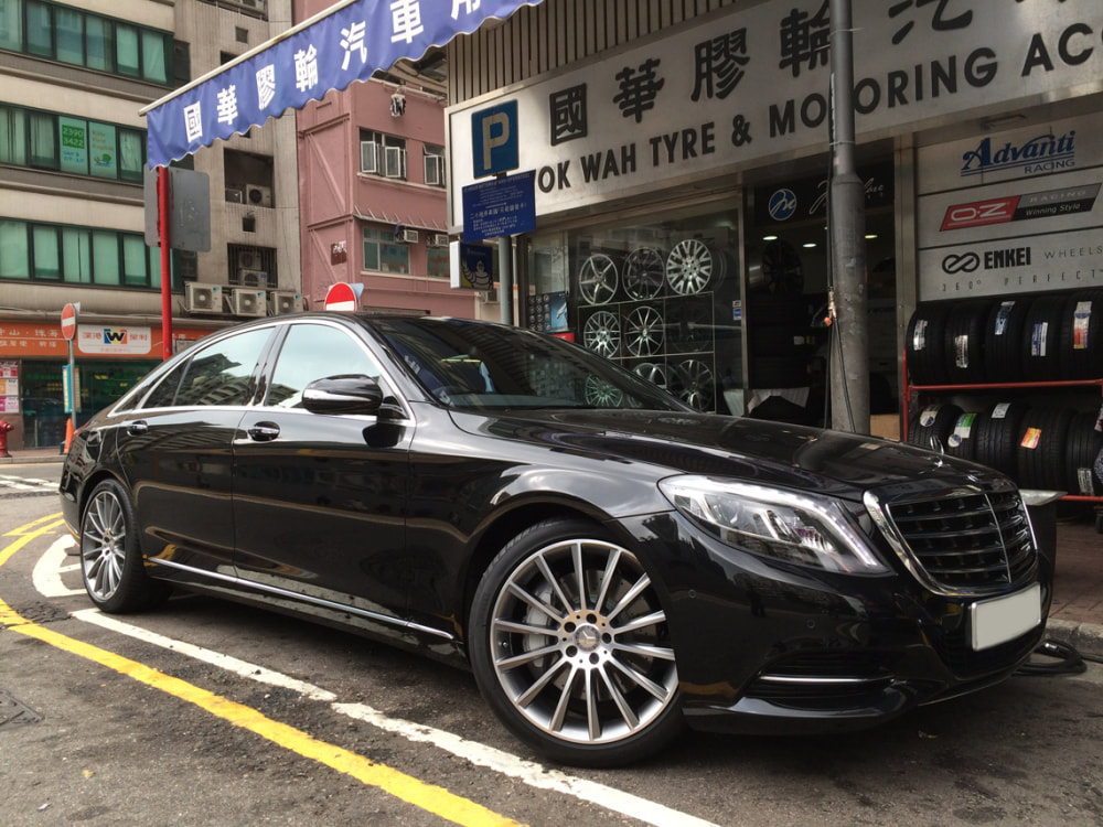 mercedes benz s class w222 and AMG Multispoke wheels and wheels hk and tyre shop hk