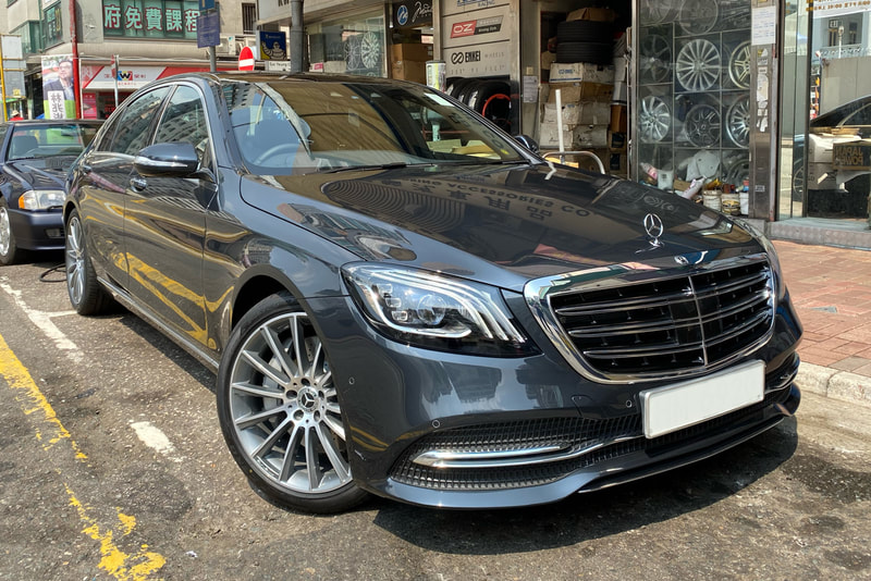 Mercedes Benz W222 S450 and AMG Multispoke Wheels and wheels hk and 呔鈴 
